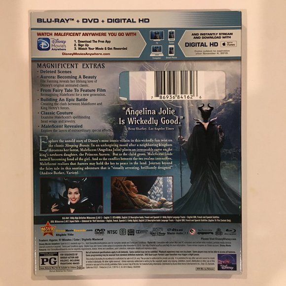 Disney MALEFICENT Blu-ray & DVD - Picture 3 of 5
